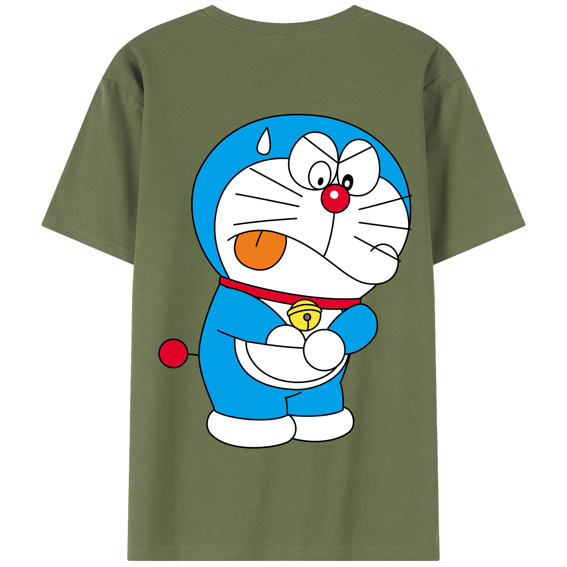 （画像用） ドラえもん Doraemon 綿100％半袖Tシャツ（背面プリント）
